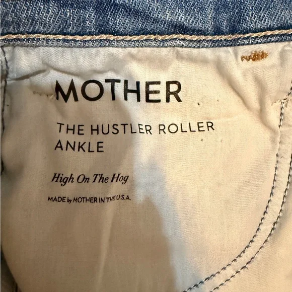 Mother Hustler Roller Ankle High on the Hog Jeans size 25 - Picture 6 of 13